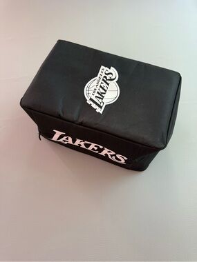 Los Angeles Lakers Basketball Sneaker Shoe Holder Zippered Bag Tote Golf